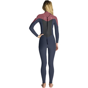 2022 Rip Curl Dames Omega 3/2mm E-stich Rug Ritssluiting Wetsuit WSM9TW - Slate Rose